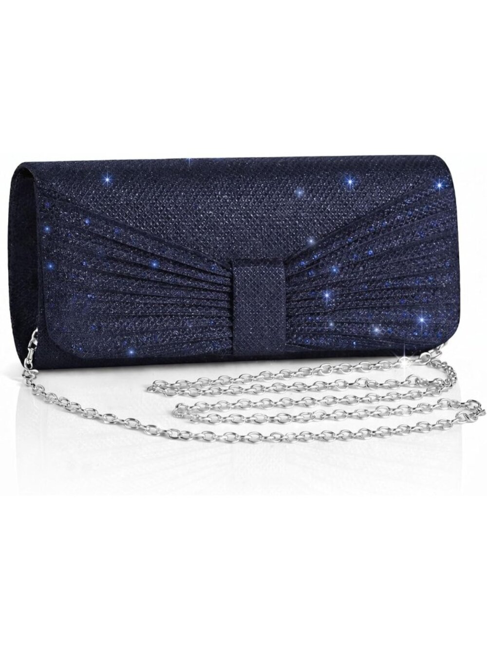 Sparkling Evening Clutch Bag for Women | Wedding & Party Handbag with Chain